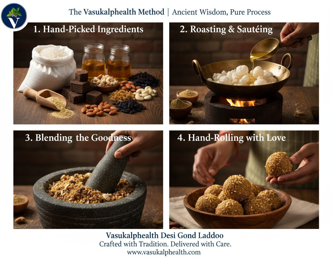 Vasukalphealth Desi Gond Laddu