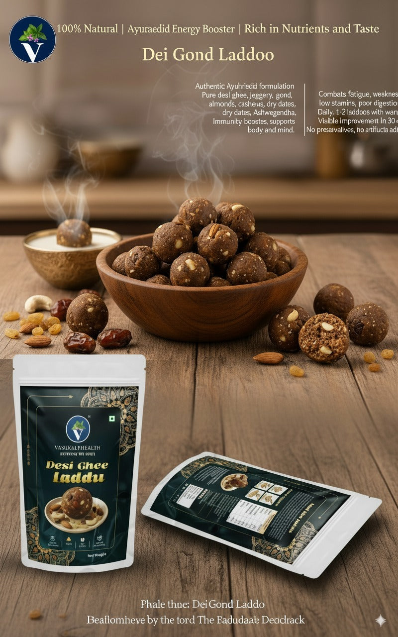 Vasukalphealth Desi Gond Laddu