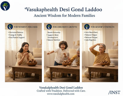 Vasukalphealth Desi Gond Laddu